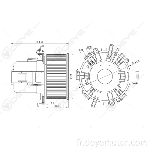 Moteur de soufflerie pour le maître de Renault Nissan Interstar Vauxhall